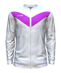 Score Basic V Track Jacket white-purple