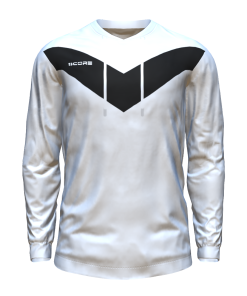 Score Basic V Hoodie white-black
