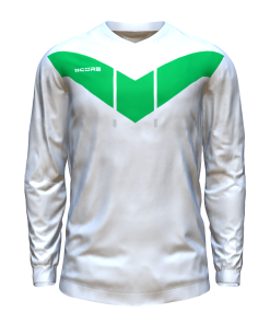 Score Basic V Hoodie white-green