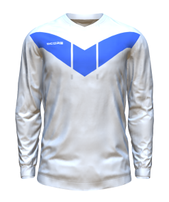 Score Basic V Hoodie white-royal
