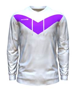 Score Basic V Hoodie white-purple