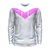 Score Basic V Hoodie white-pink