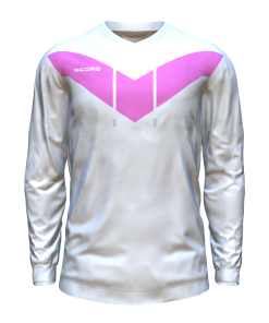 Score Basic V Hoodie white-pink