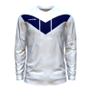 Score Basic V Hoodie white-navy