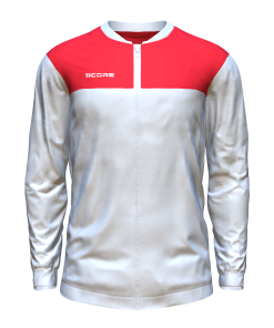 Score Club Track Jacket white-red