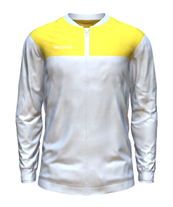 Score Club Track Jacket white-yellow