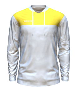 Score Club Hoodie white-yellow