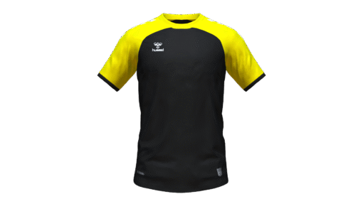Hummel Club Match Jersey - Black-Blazing Yellow