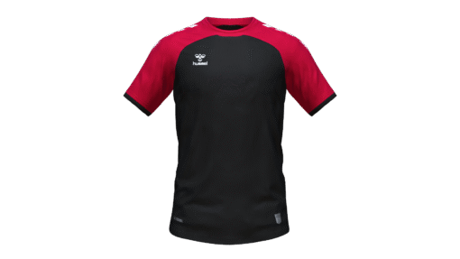 Hummel Club Match Jersey - Black-True Red