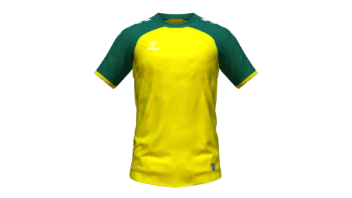 Hummel Club Match Jersey - Blazing Yellow-Evergreen