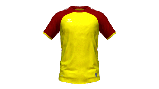 Hummel Club Match Jersey - Blazing Yellow-Maroon