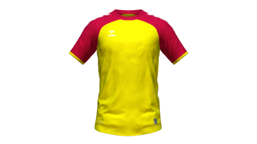 Hummel Club Match Jersey - Blazing Yellow-True Red