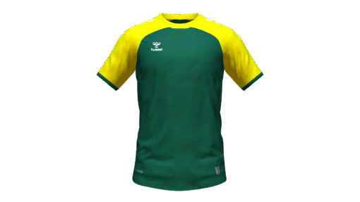 Hummel Club Match Jersey - Evergreen-Blazing Yellow