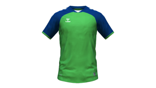 Hummel Club Match Jersey - Green Gecko-Marine