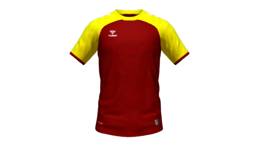 Hummel Club Match Jersey - Maroon-Blazing Yellow