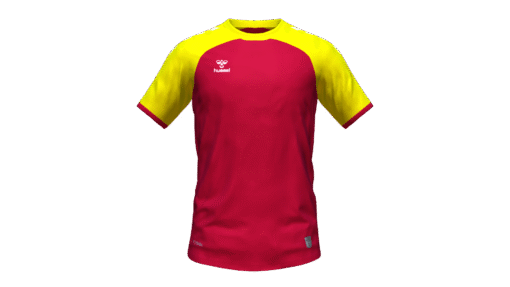 Hummel Club Match Jersey - True Red-Blazing Yellow