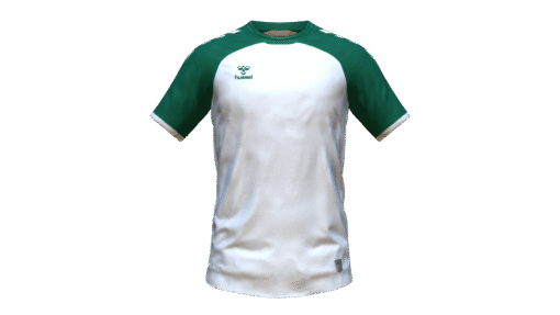 Hummel Club Match Jersey - White-Evergreen