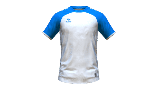 Hummel Club Match Jersey - White-True Blue