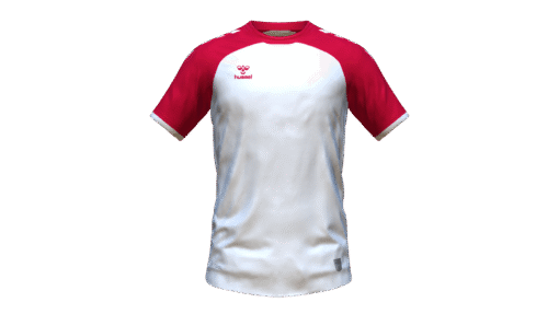 Hummel Club Match Jersey - White-True Red