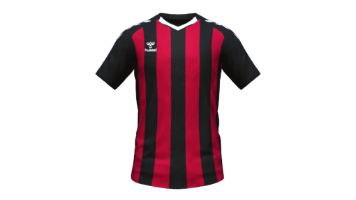 Hummel Club Stripe Jersey - Black-True Red