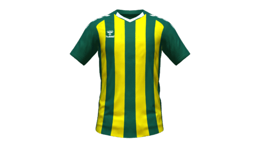 Hummel Club Stripe Jersey - Evergreen-Blazing Yellow