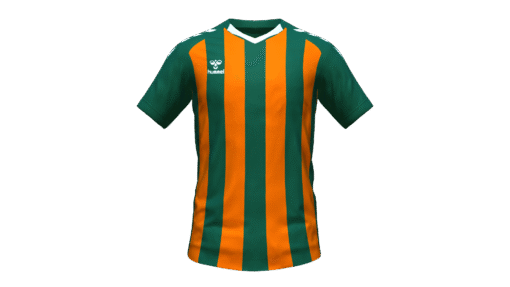 Hummel Club Stripe Jersey - Evergreen-Orange Tiger