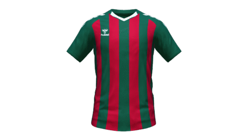 Hummel Club Stripe Jersey - Evergreen-True Red