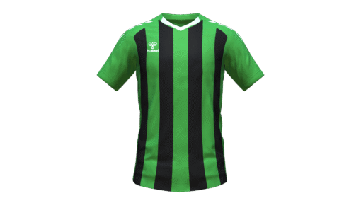 Hummel Club Stripe Jersey - Green Gecko-Black