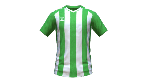Hummel Club Stripe Jersey - Green Gecko-White