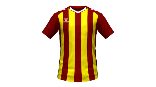 Hummel Club Stripe Jersey - Maroon-Blazing Yellow