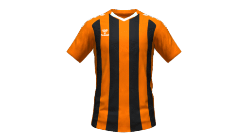 Hummel Club Stripe Jersey - Orange Tiger-Black