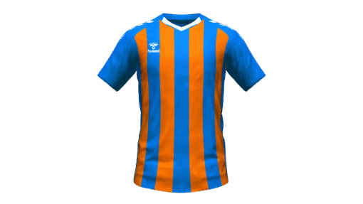 Hummel Club Stripe Jersey - True Blue-Orange Tiger