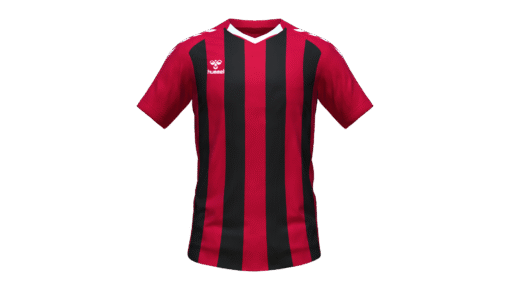 Hummel Club Stripe Jersey - True Red-Black
