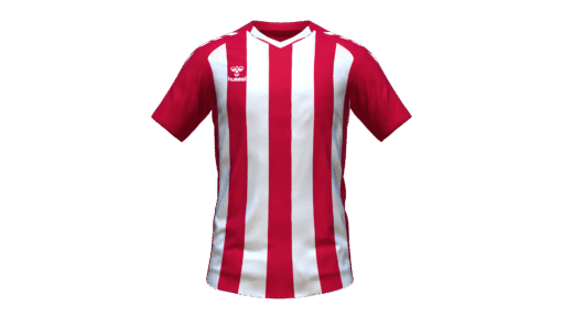 Hummel Club Stripe Jersey - True Red-White