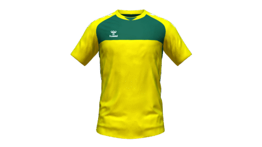 Hummel Playful Jersey - Blazing Yellow-Evergreen