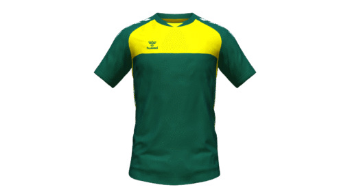 Hummel Playful Jersey - Evergreen-Blazing Yellow