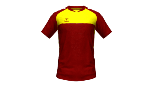 Hummel Playful Jersey - Maroon-Blazing Yellow