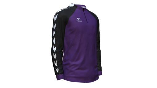 Hummel Club Match 1/2 Zip Jacket - Acai-Black