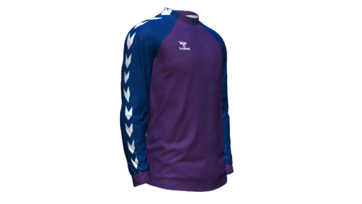 Hummel Club Match 1/2 Zip Jacket - Acai-Marine