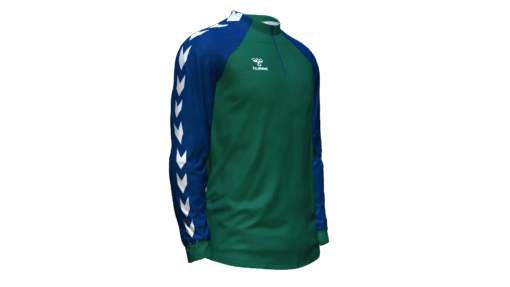 Hummel Club Match 1/2 Zip Jacket - Evergreen-Marine