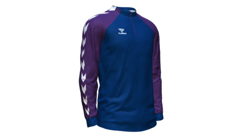 Hummel Club Match 1/2 Zip Jacket - Marine-Acai