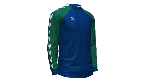 Hummel Club Match 1/2 Zip Jacket - Marine-Evergreen