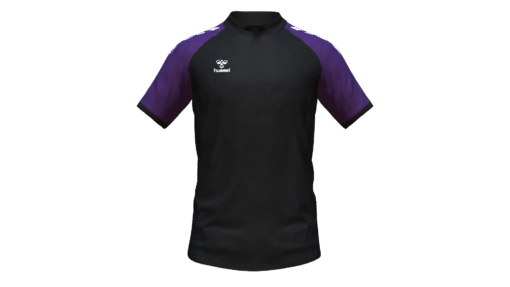 Hummel Club Match Polo - Black-Acai