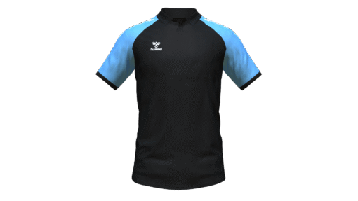 Hummel Club Match Polo - Black-Argentina Blue