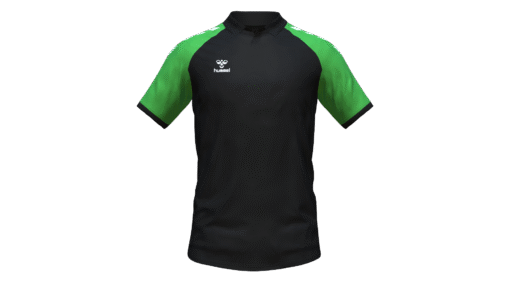 Hummel Club Match Polo - Black-Green Gecko