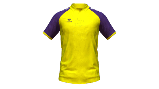Hummel Club Match Polo - Blazing Yellow-Acai
