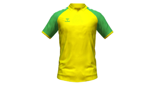 Hummel Club Match Polo - Blazing Yellow-Green Gecko