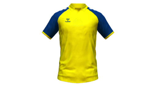 Hummel Club Match Polo - Blazing Yellow-Marine