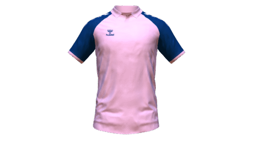 Hummel Club Match Polo - Cotton Candy-Marine
