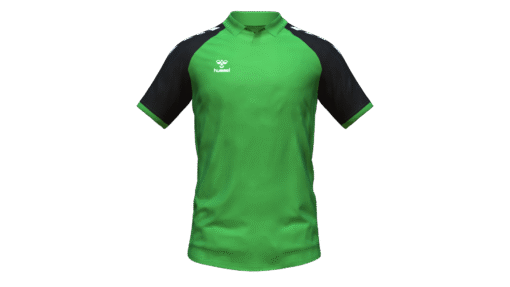 Hummel Club Match Polo - Green Gecko-Black